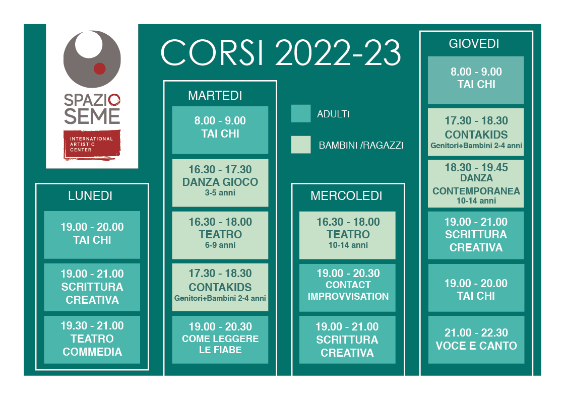 Orari spazio seme 22-23